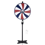 Spin Wheel with Metal Stand 24in. 16-Slot Tabletop & Floor Stand