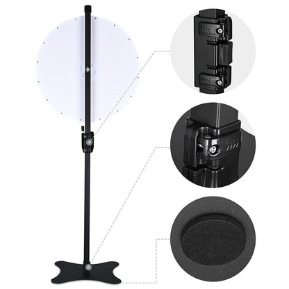 Spin Wheel with Metal Stand 24in. 16-Slot Tabletop & Floor Stand