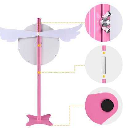 Sakura Pink Spin Wheel Floor Stand & Tabletop 24in. 8-Slot Pink