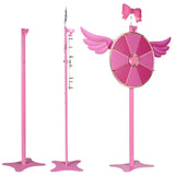 Sakura Pink Spin Wheel Floor Stand & Tabletop 24in. 8-Slot