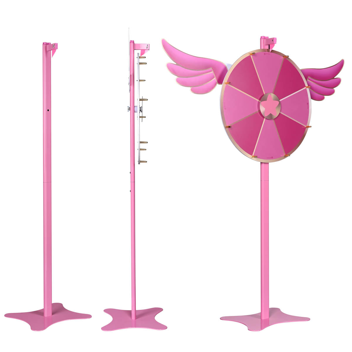 Sakura Pink Spin Wheel Floor Stand & Tabletop 24in. 8-Slot Pink