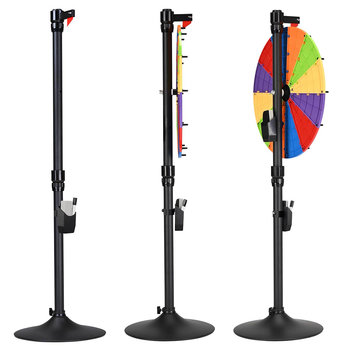 Modular Spin Wheel Tabletop Floor Stand 24" 12-Slot
