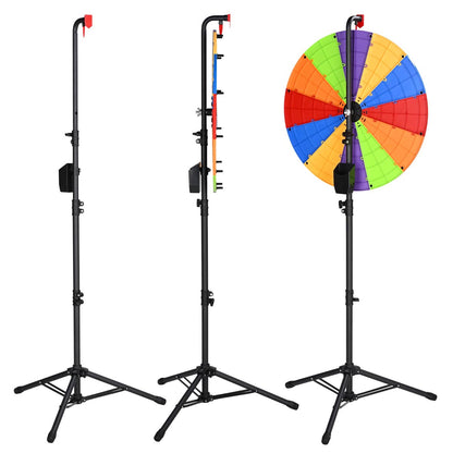 Modular Spin Wheel with Adjustable Tripod Stand 24in. 12-Slot