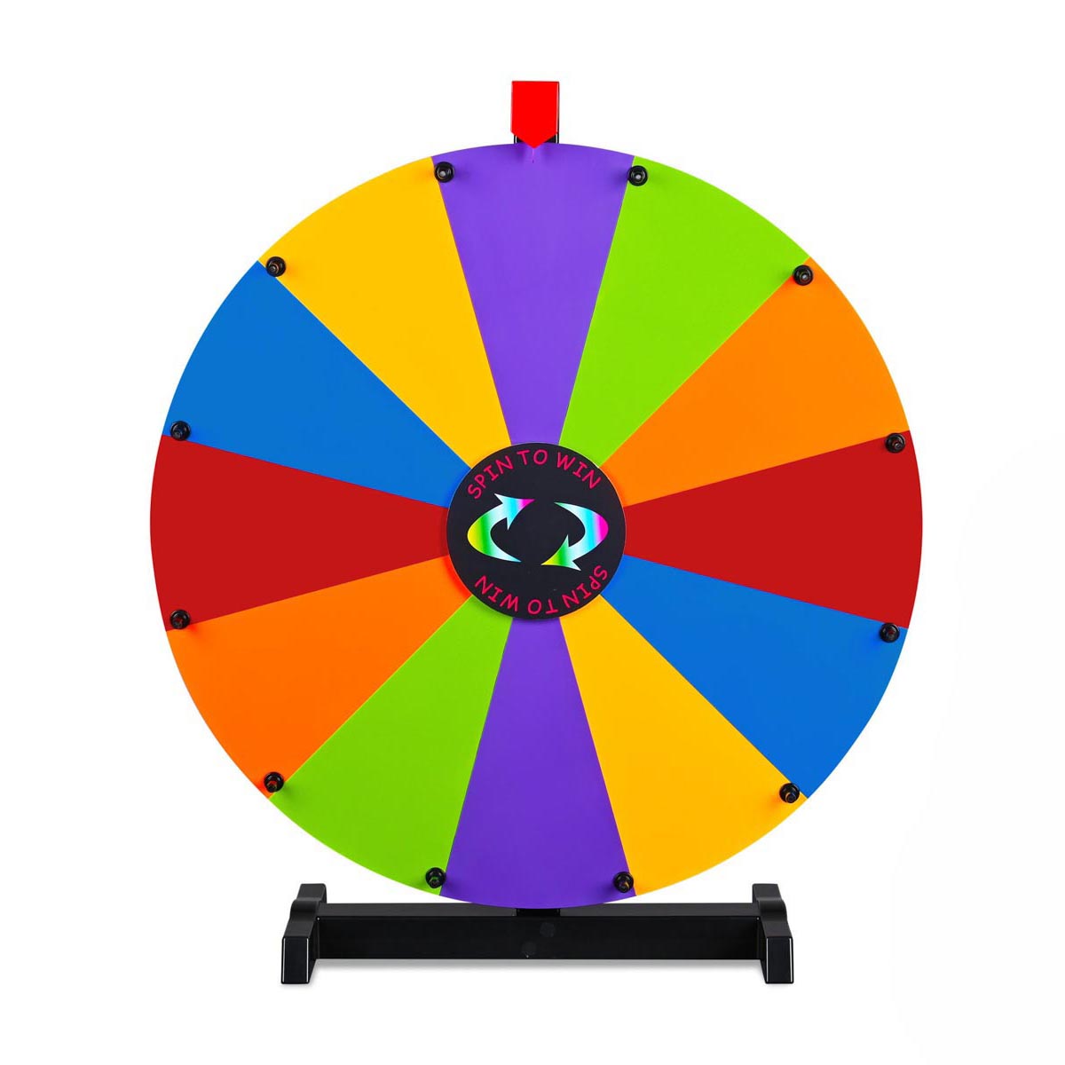 Modular Spin Wheel Tabletop 24in. Interchangeable 12-Slot, Modular Prize Wheel