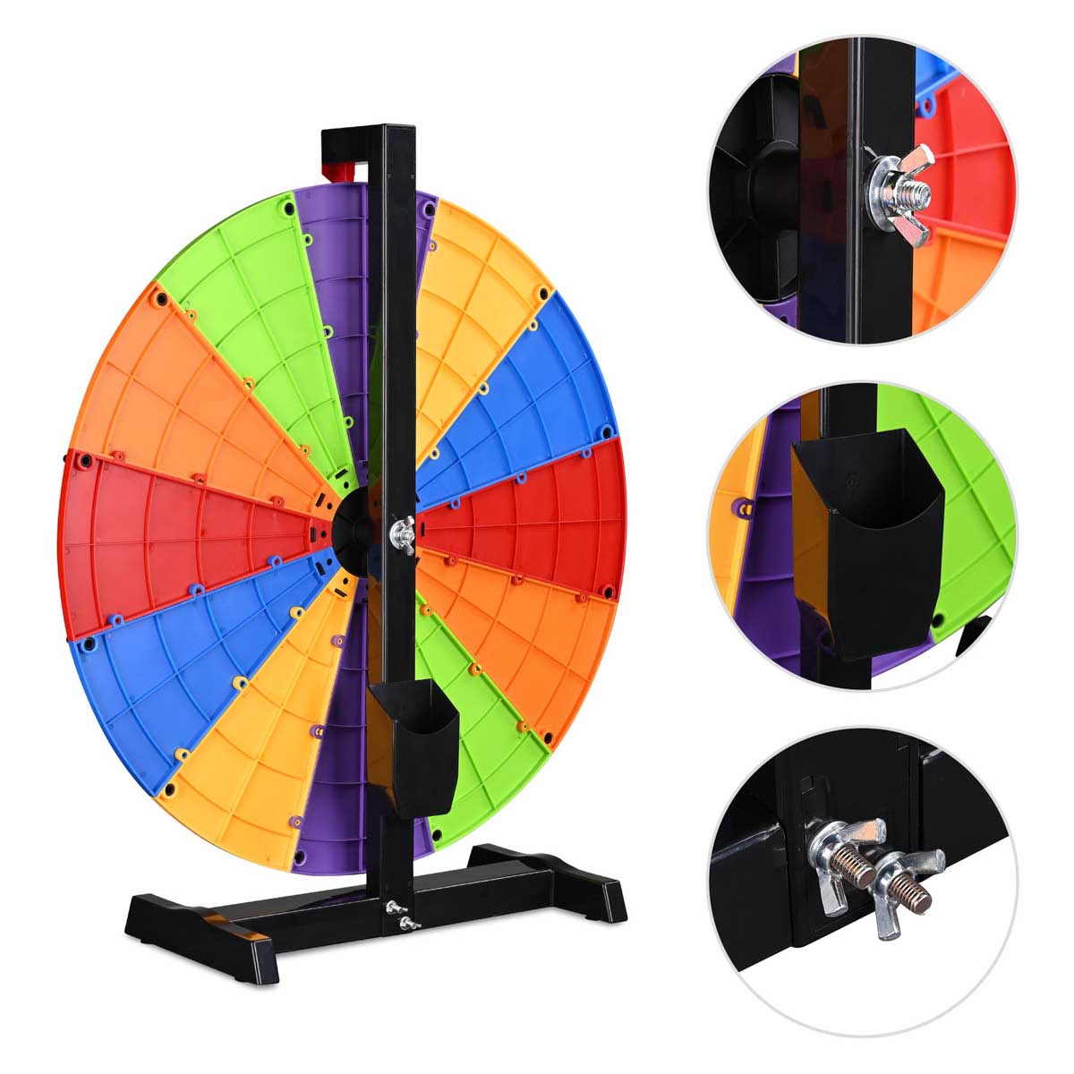 Modular Spin Wheel Tabletop 24in. Interchangeable 12-Slot