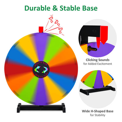 Modular Spin Wheel Tabletop 24in. Interchangeable 12-Slot
