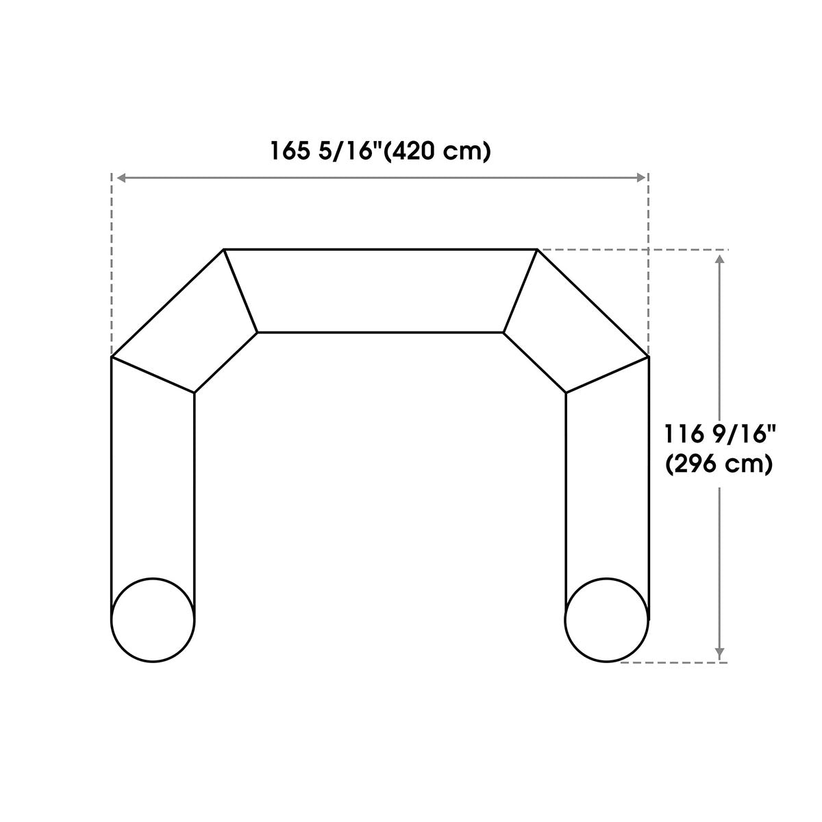 13-30ft Custom Inflatable Archways: Custom Logo, Color & Graphics, 13ft with T-base