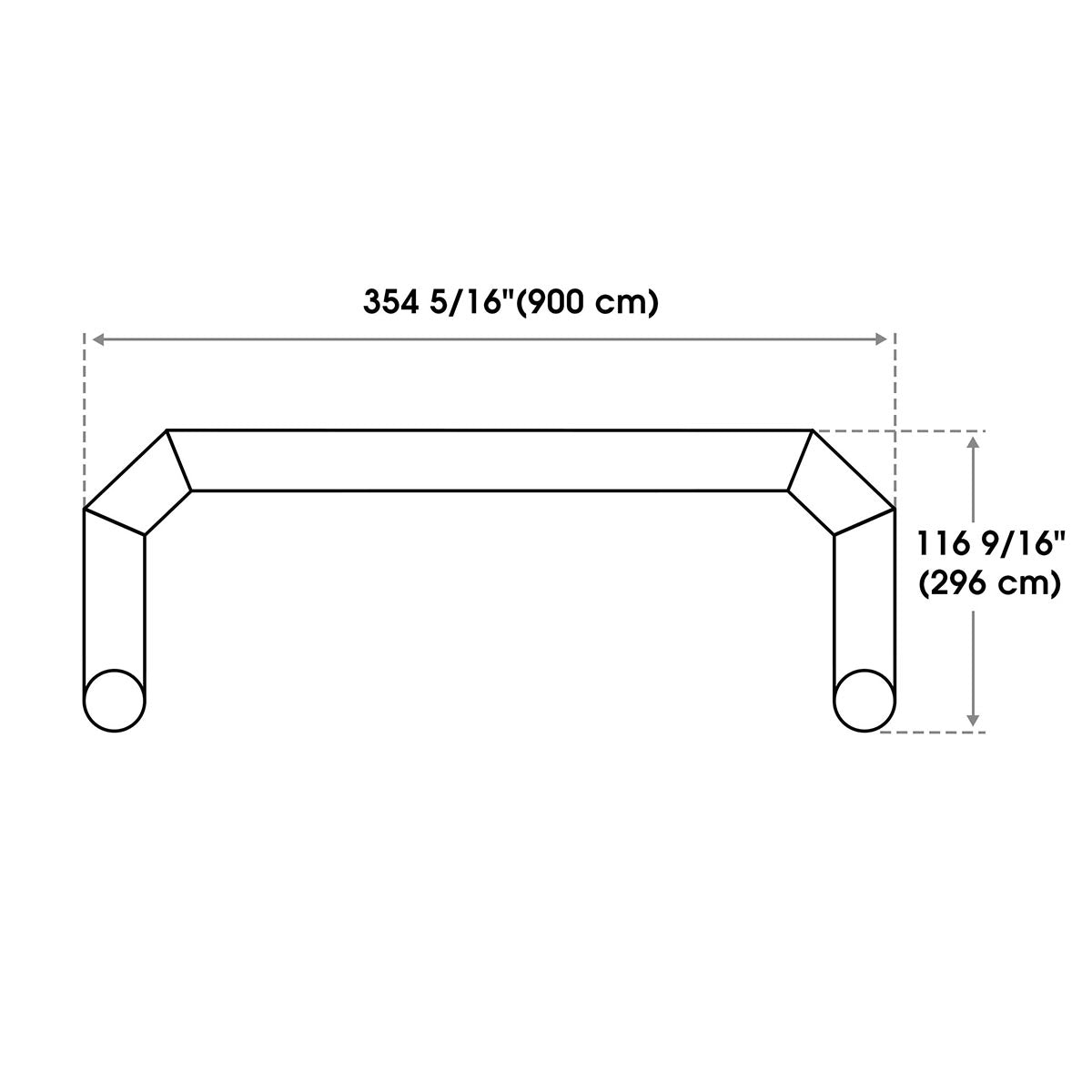 13-30ft Custom Inflatable Archways: Custom Logo, Color & Graphics, 30ft with T-base