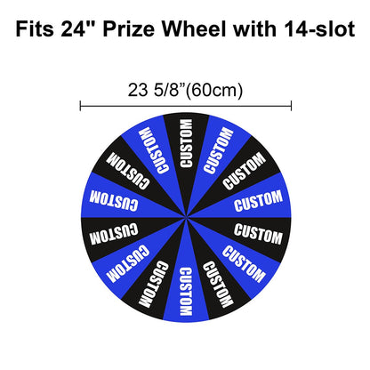 Custom Spin Wheel Replacement Parts - Dry Erase Board, 24in 14-Slot