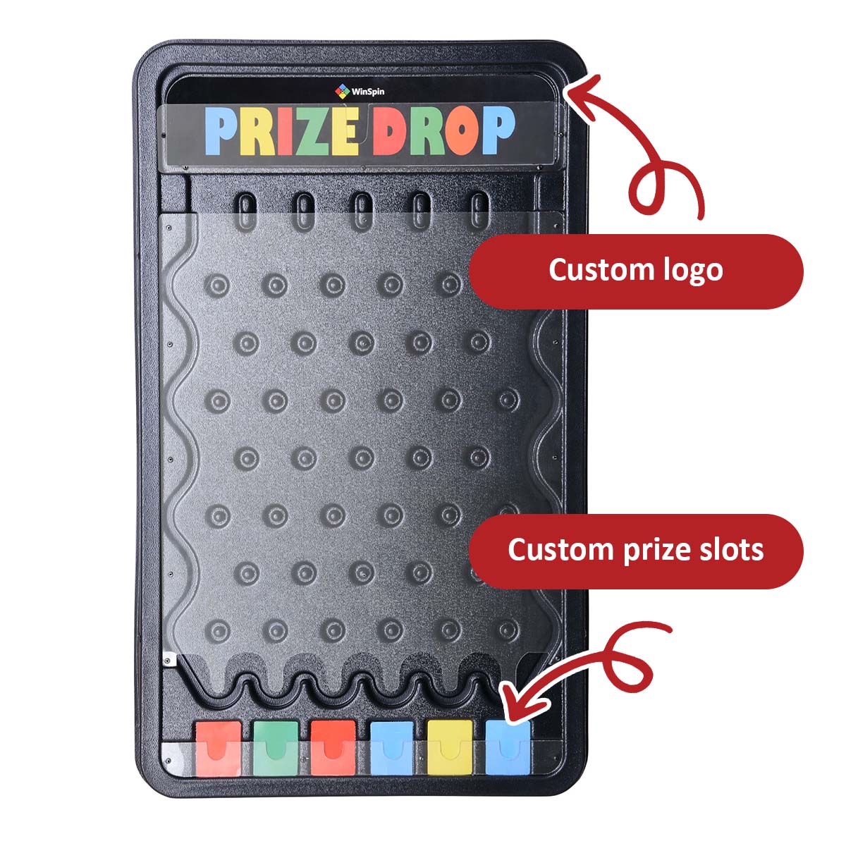 WinSpin Custom Printed Inserts for Plinko Board Prize Drop, 30x18in