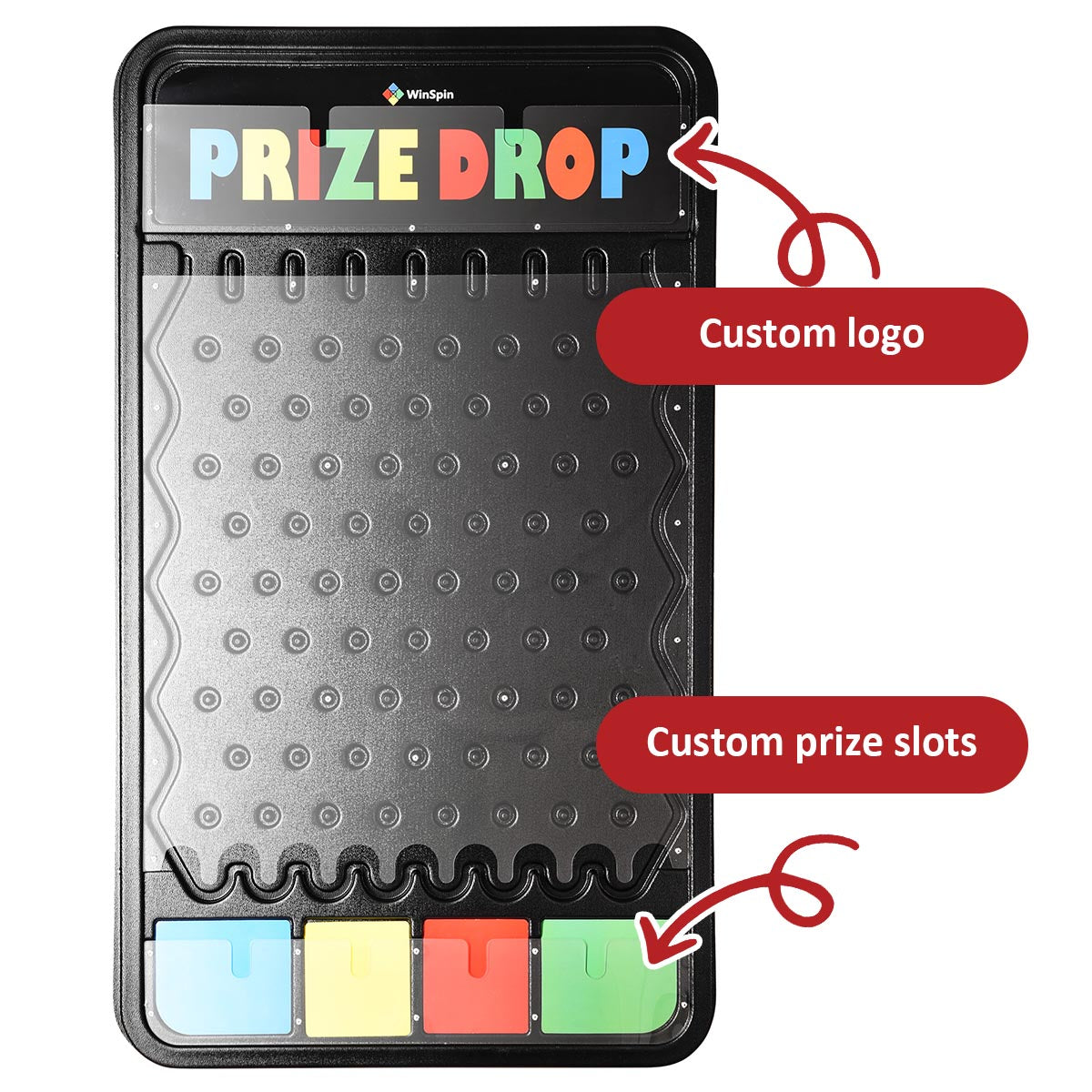 WinSpin Custom Printed Inserts for Plinko Board Prize Drop, 41x25in