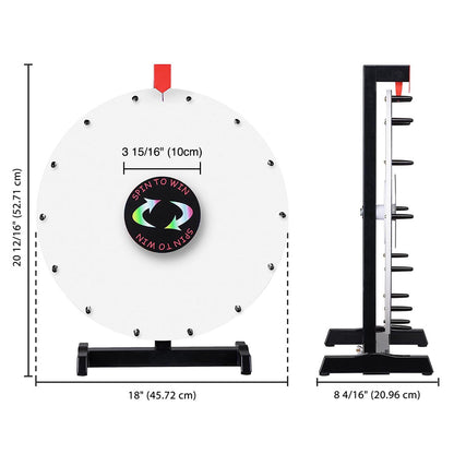 Custom Spin Wheel Tabletop 18in. 14-Slot 1ct/pk White