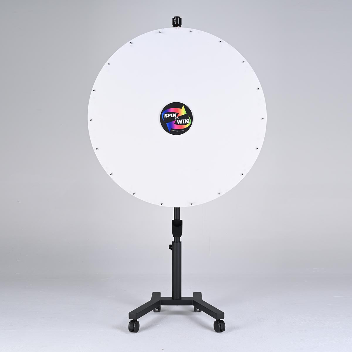Spin Wheel Rolling Stand 48", White