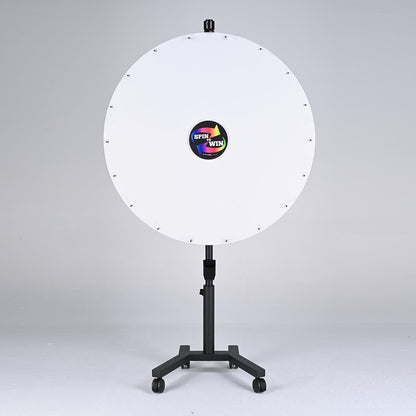 Spin Wheel Rolling Stand 48", White