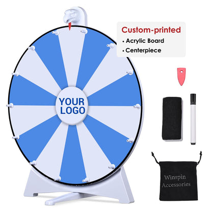 Spin Wheel Tabletop & Lay Flat, 20in. 14-Slot, Custom-printed