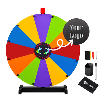 Modular Spin Wheel Tabletop 24in. Interchangeable 12-Slot, Custom Center Piece