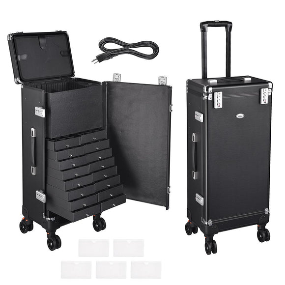 Rolling Jewelry Case Expo Display Case with TSA