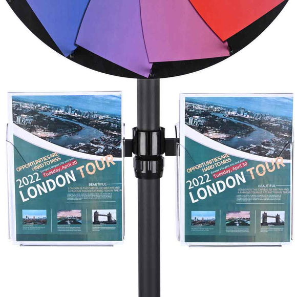 WinSpin Acrylic Brochure Holders for Prize Wheels