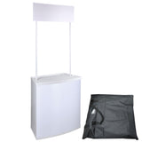 Portable Promotional Counter Checkout Stand with Inner Shelves