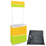 Portable Promotional Counter Checkout Stand with Inner Shelves