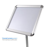 Poster Stand Snap Frame Holds 8.5"x11" Posters Steel