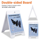Sandwich Board A-Frame Sign Board with Handle PVC